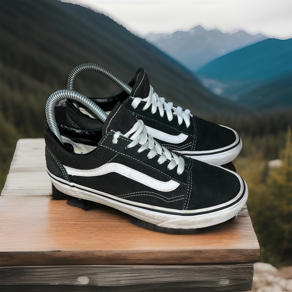 Vans Black and White Athletic Shoes